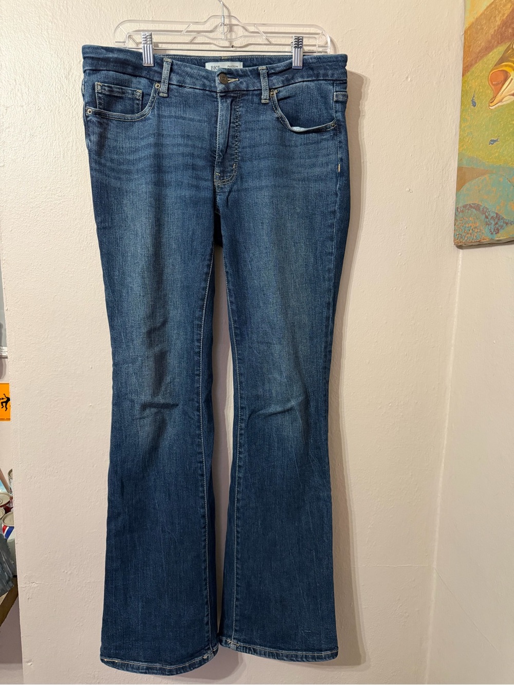 BKE Payton Bootcut Jeans Womens 32x4 Medium Wash Stretch Denim Blue